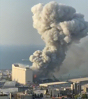 Beirut 2020 explosion animation