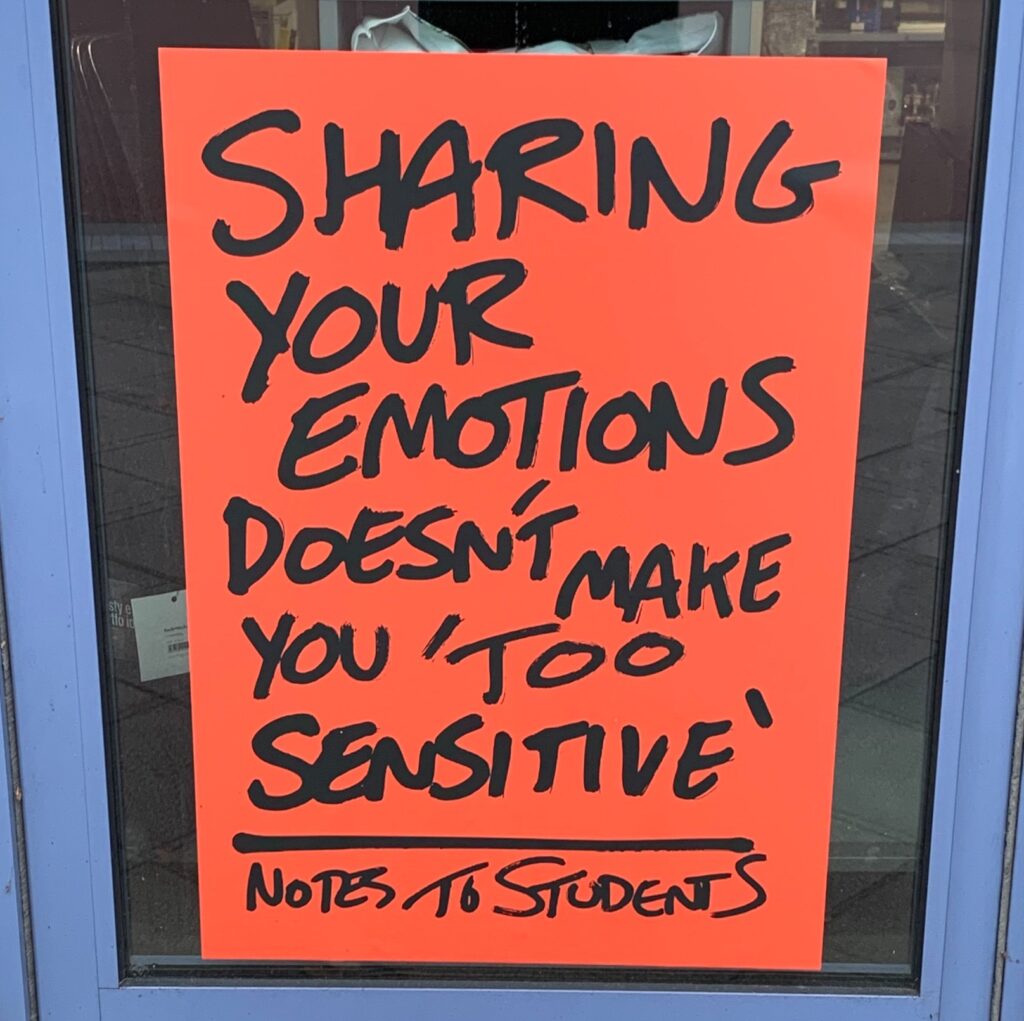 Sharing your emotions doesn;t make you 'too' sensitive